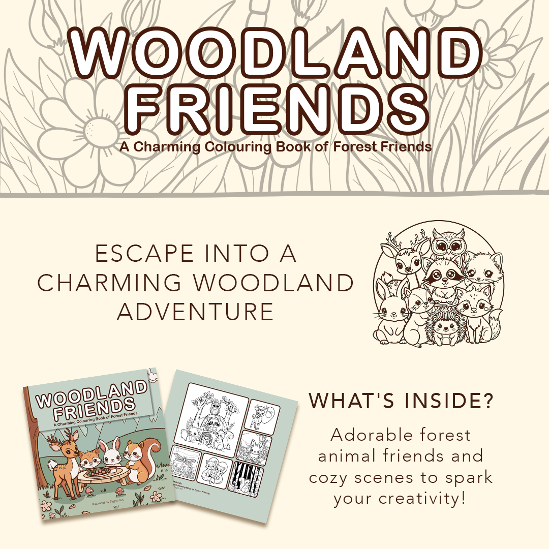 Woodland Friends Colouring Book